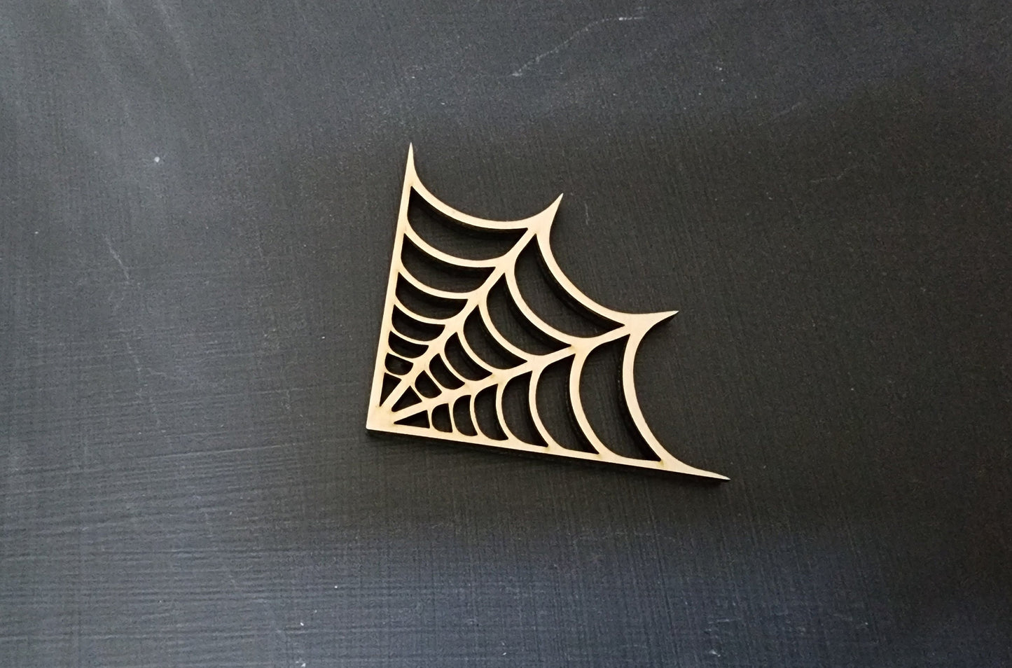 LASER CUT WOOD Spiderweb Embellishment Applique for Decorating & Wood Crafts Gothic Punk Rockabilly Psychobilly Made in the United States