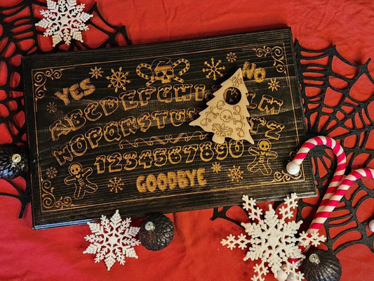 HOLIDAY SPIRIT BOARD Talking Board Kitchen Witch Holiday Decor Spooky Gingerbread Style Christmas Spirit Divination Game