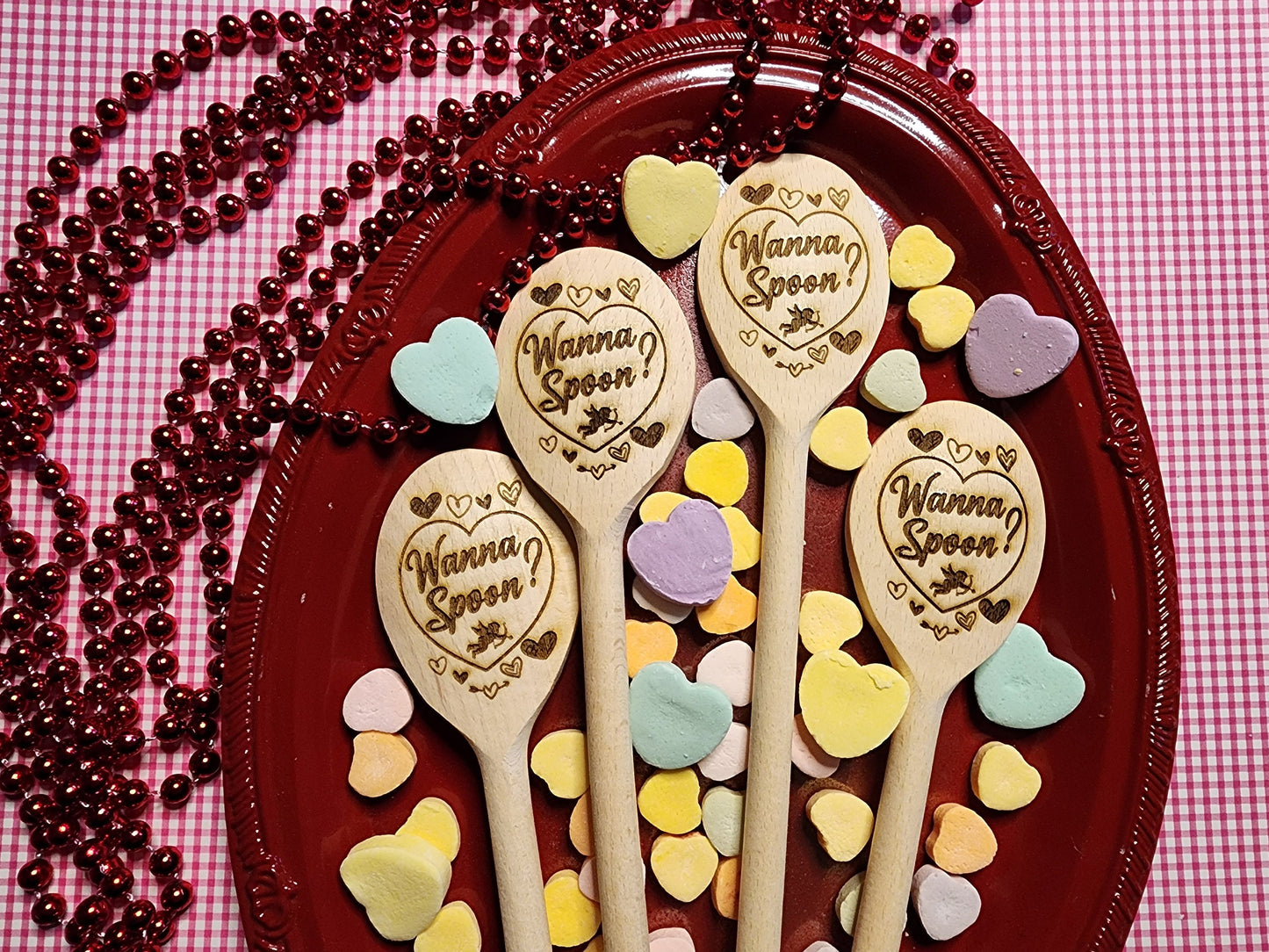WANNA SPOON? St. VALENTINES Day Wooden Cooking Spoon Gift For Your Valentine Chefs Valentine Cooks Valentine Bakers Matching Mount Available